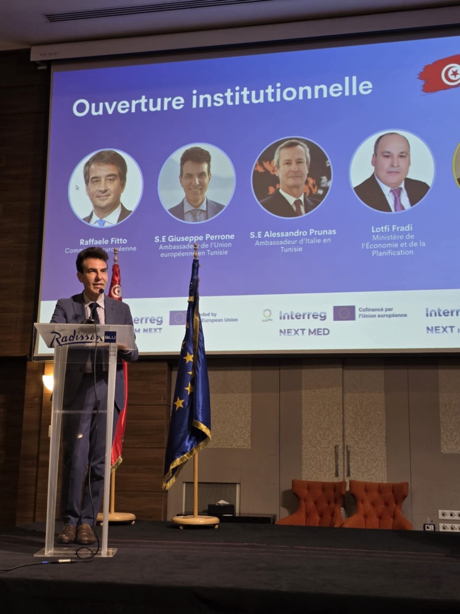 اطلاق مشاريع التعاون الإقليمي لحوض المتوسط : تونس في قلب جالتعاون العابر للحدود المتوسطي .